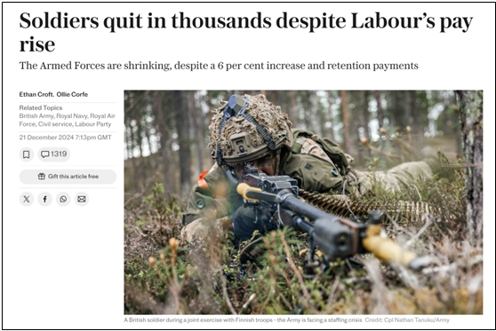 英国高官：若英军卷入大规模地面冲突，陆军或将在6个月内就被摧毁-华闻时空