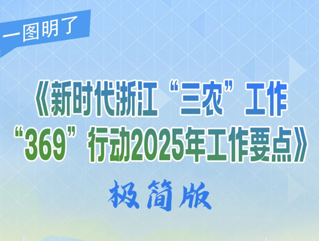 一图速览！新时代浙江“三农”工作“369”行动2025年工作要点-华闻时空