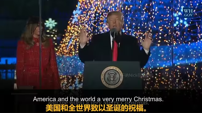 特朗普圣诞致辞:以基督信仰为核心,祈愿上帝保佑美国-华闻时空