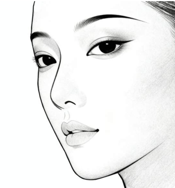 极简素描人像-华闻时空