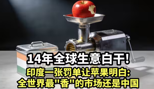 14年全球生意白干！印度一张罚单，让苹果明白：全世界最“香”的市场还是中国！-华闻时空