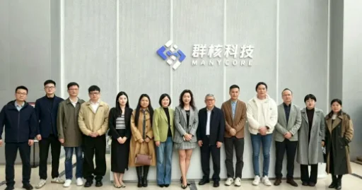 图片[4]-常务副会长郦政为，副会长吴韵、王容峰走进“群核科技”-华闻时空