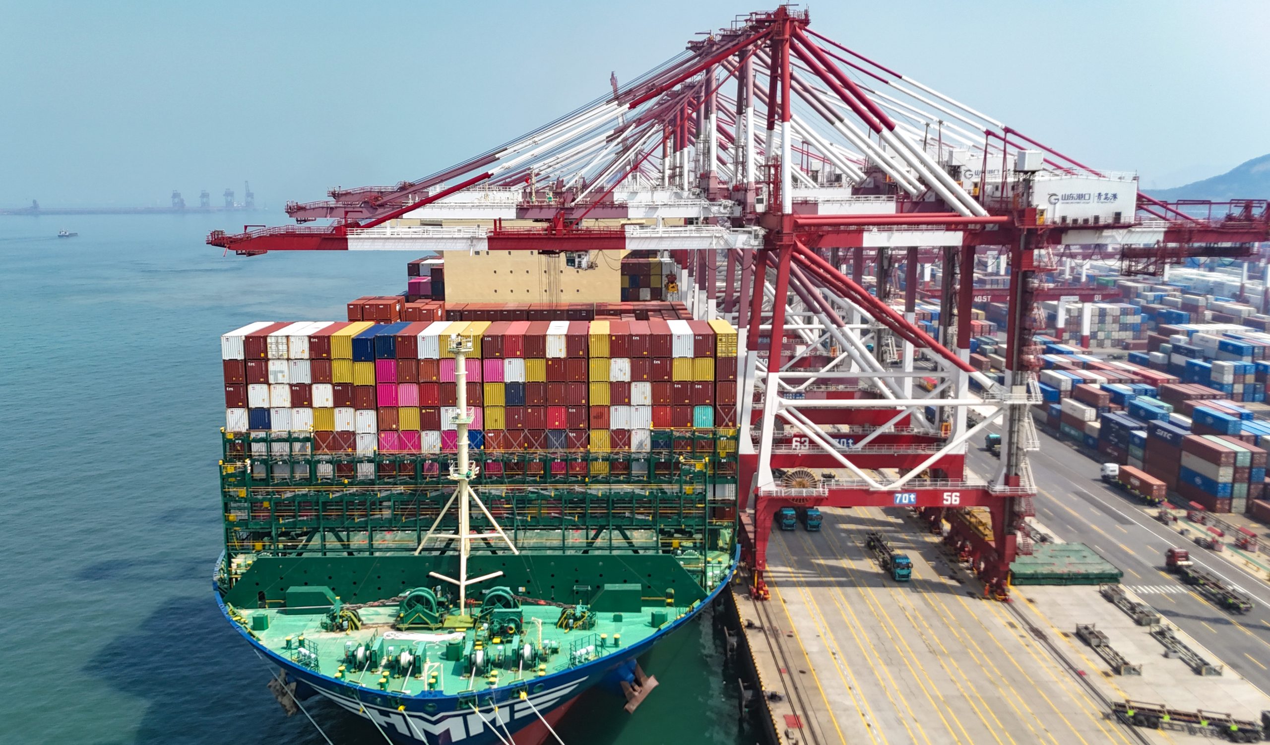 青岛港一季度新增7条国际集装箱航线-华闻时空