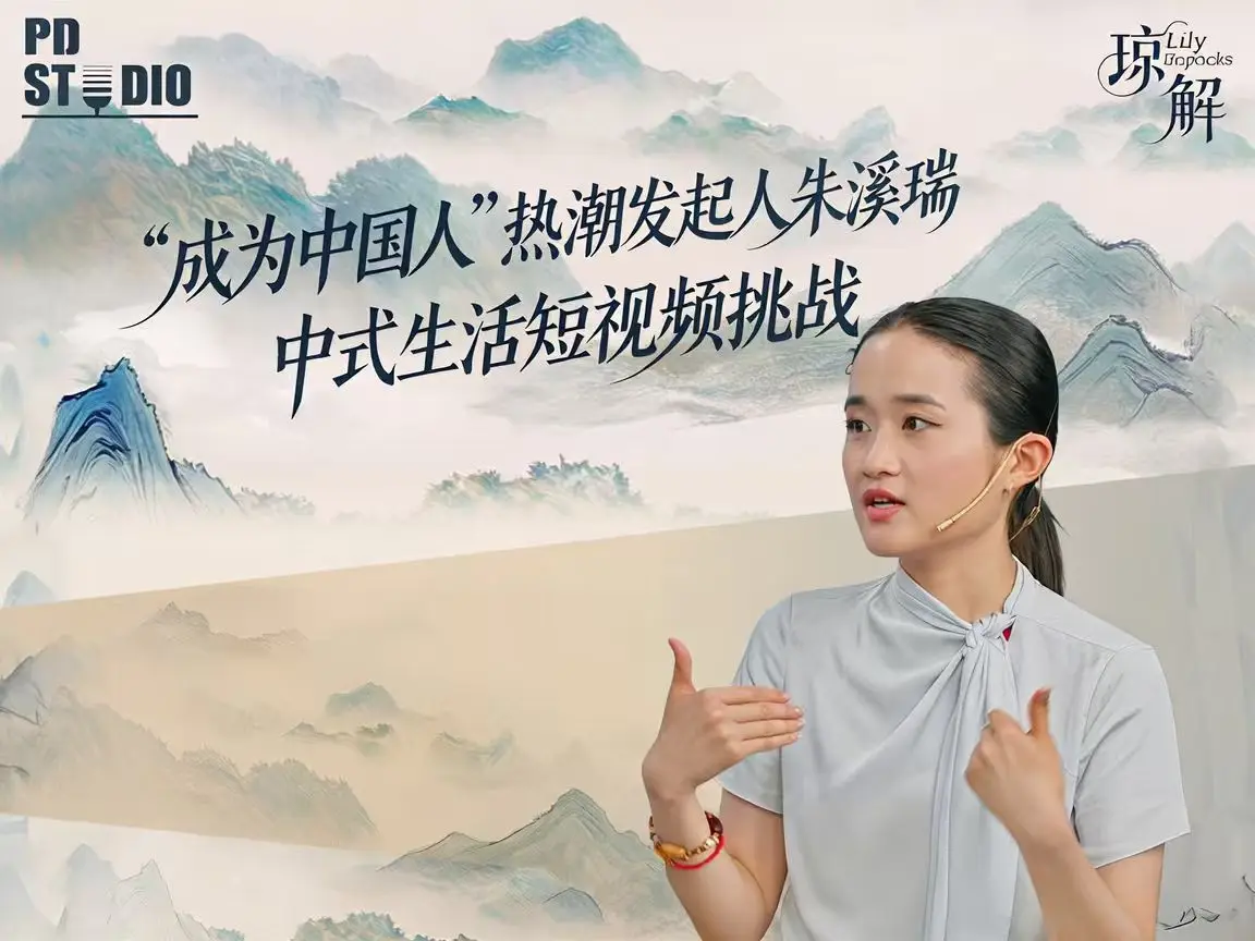 图片[1]-成为中国人”热潮发起人朱溪瑞接受“中式生活短视频挑战”-华闻时空