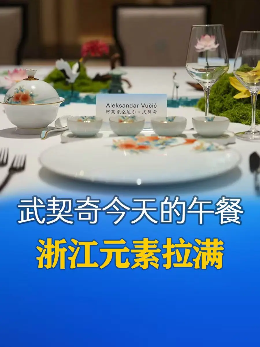 图片[1]-武契奇今天的午餐 浙江元素拉满-华闻时空