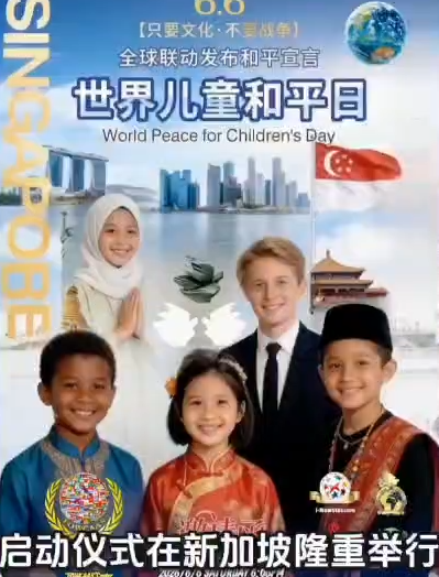 汇聚全球力量 守护童心和平——《世界儿童和平日》启动仪式在新加坡隆重举行-华闻时空