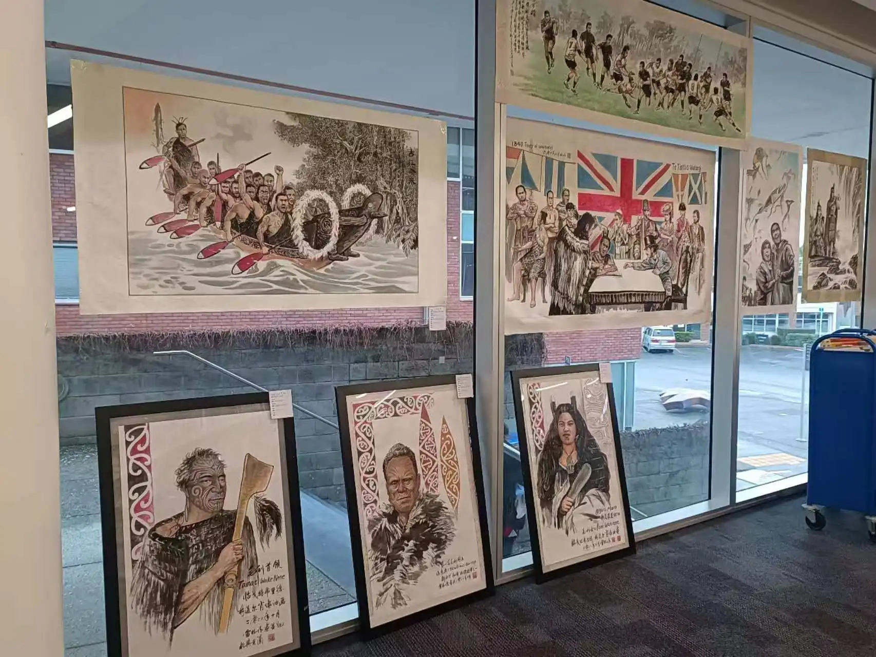 图片[8]-中国笔墨绘就毛利文化画卷——雷树清“毛利文化系列作品展”亮相两场毛利新年庆典-华闻时空
