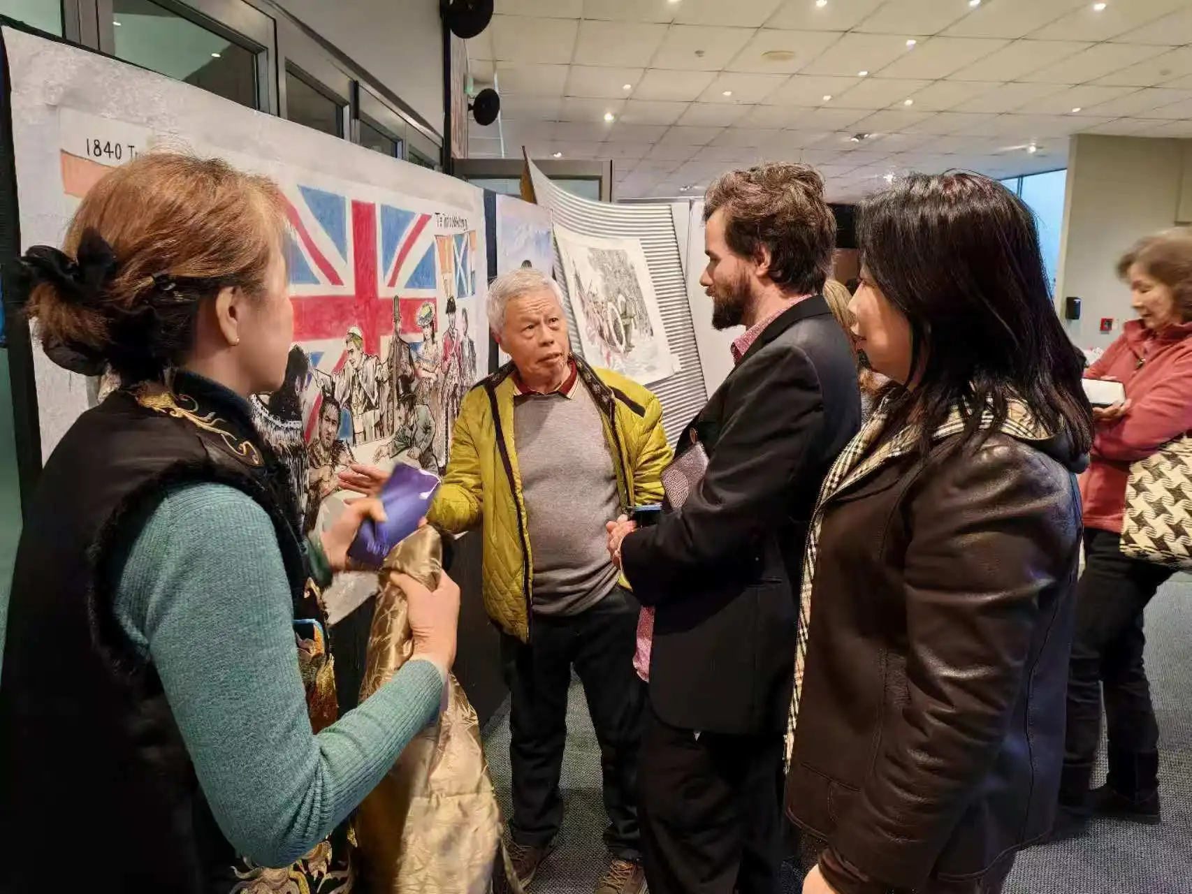 图片[1]-中国笔墨绘就毛利文化画卷——雷树清“毛利文化系列作品展”亮相两场毛利新年庆典-华闻时空