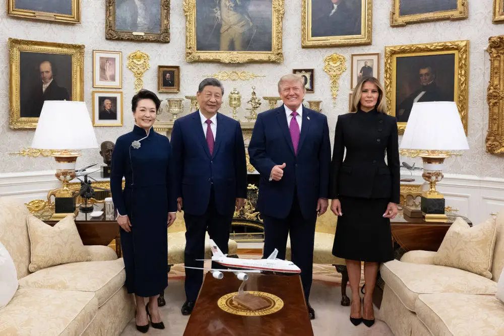 图片[5]-习近平同美国总统特朗普小范围交流-华闻时空