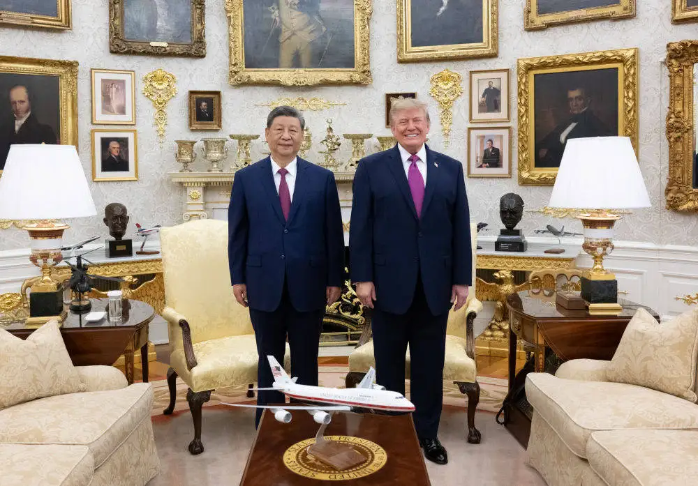 图片[2]-习近平同美国总统特朗普小范围交流-华闻时空