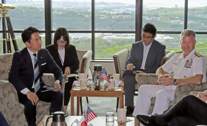 图片[1]-外媒：就驻日美军涉嫌杀人案，日本防卫大臣向美国太平洋司令部司令提出强烈抗议-华闻时空
