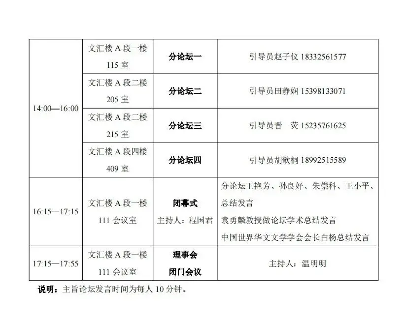 图片[4]-会议预告 | 华文文学与文明互鉴学术论坛暨中国世界华文文学学会第六届理事会第二次理事代表会-华闻时空